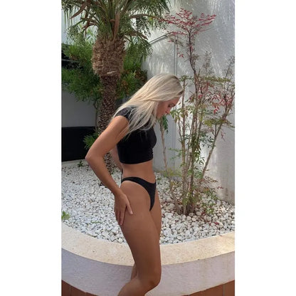 Black Bodrum Bikini Bottoms